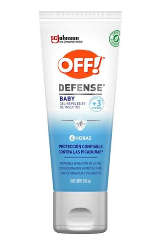 Repelente Off Defense Baby Gel X 100ml