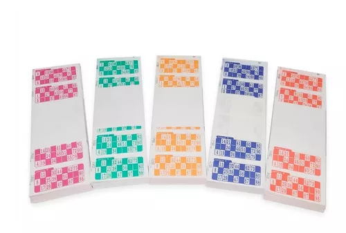 Cartones Bingo Loteria Extra Blanco X 2016 Descartable