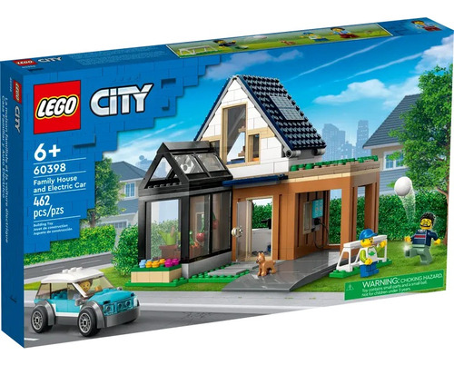 Lego City - Casa Familiar Y Coche Eléctrico (60398) Cantidad de piezas 462