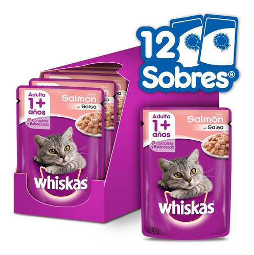 Imagen 8 de 10 de Whiskas Combo Alimento Seco Carne Y Humedo Mix Gato Adulto