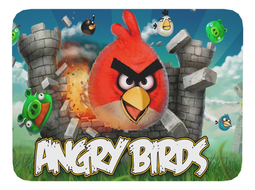 Mouse Pad Angry Birds Gamer Videojuegos  17cm X 21cm D10