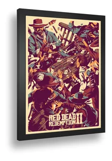 Quadro Decorativ Poster Bang Bang Red Dead Redemption 2 A3