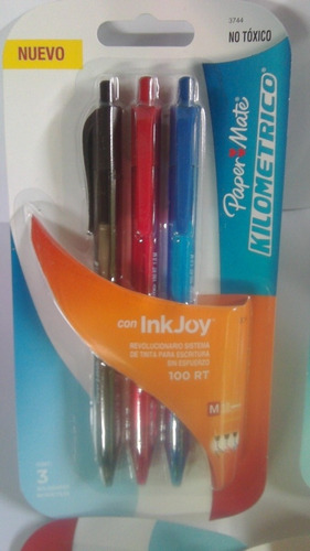 Bolígrafos Paper Mate Kilométrico Con Inkjoy 100 Rt