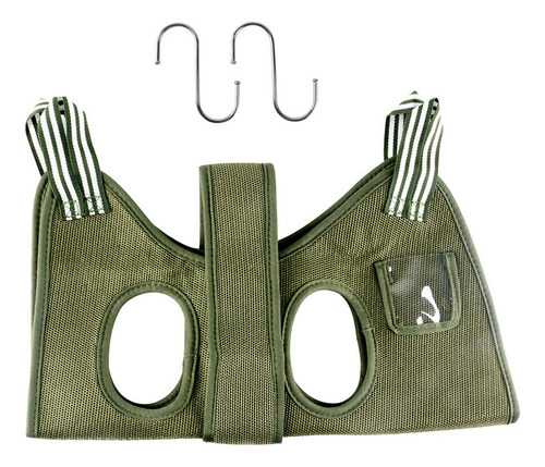 Bolsa De Sujeción Para Perros Y Gatos Con Gancho Verde L