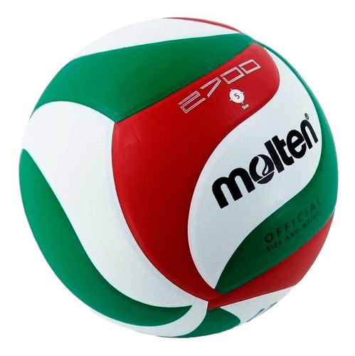 Imagen 2 de 4 de Pelota Voley Molten Pvc V5m2700 Numero 5 2927 Empo2000