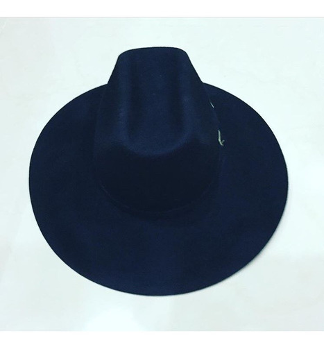 Sombrero Negro Vanwho Hipster Vintage Ala 10 Cm