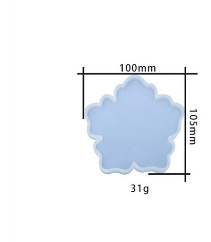 Molde Silicon Para Resina Forma De Flor Base