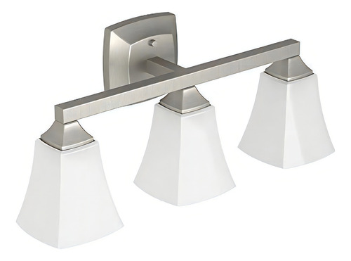 Moen Yb5163bn Voss Bath Lighting Three Globe Brushed Nickel