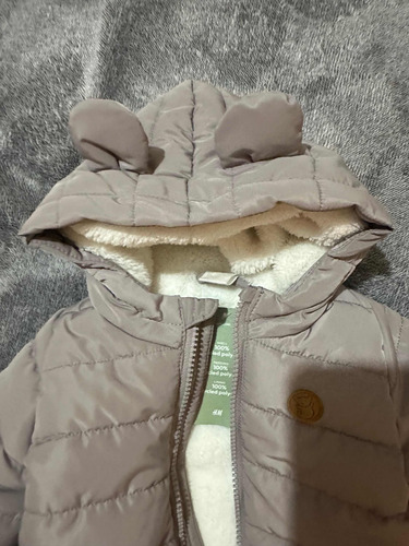 Osito Parka Bebe. 0-3 Meses Unisex