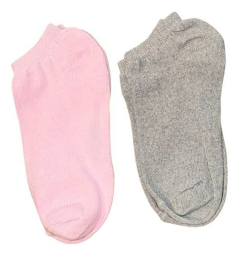 12 Pares Tobi Tin Algodón Gris Rosa Blanco Unitalla Dama