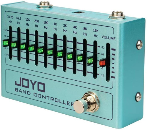 Joyo R12 Pedal Ecualizador De Guitarra De 10 Bandas Color Azul