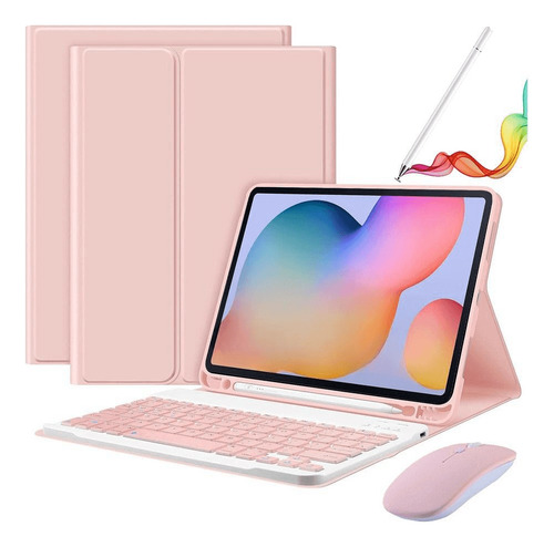 Funda C/teclado Ratón Lápiz For Galaxy Tab S6 Lite 10.4'' Ñ