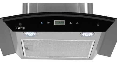 Campana 21 Cristal Curvo 60cms Pared Control Remoto/digital