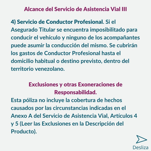 Imagen 5 de 6 de Seguro De Responsabilidad Civil De Vehículo (rcv) Plan Ultra