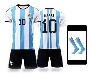 2022 World Cup Argentina Shirt Football Adult/child 10 Messi