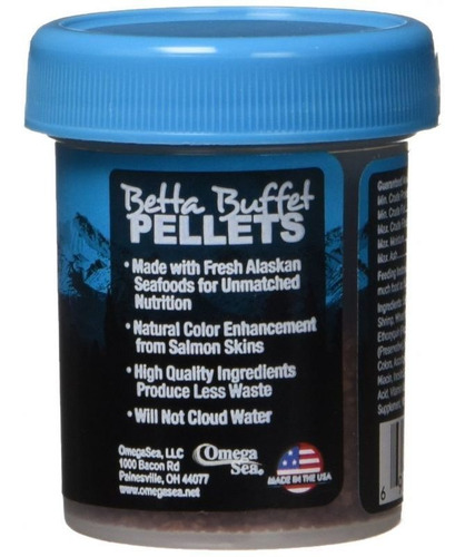 Betta Buffet Pellets 28gr Omega One Para - g a $568