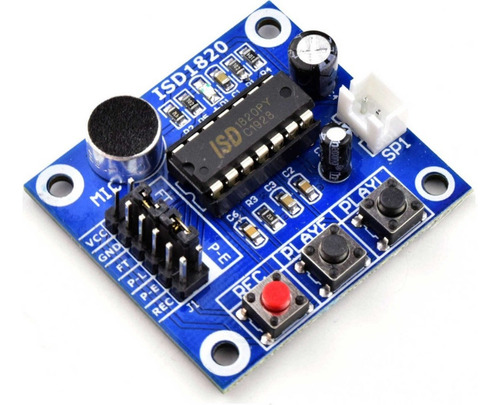 Isd1820 Grabador Parlante 1820 Sonido Voz Audio Mic A0032