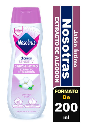 Jabón Íntimo Nosotras Diarios 200 Ml Elige Fragancia