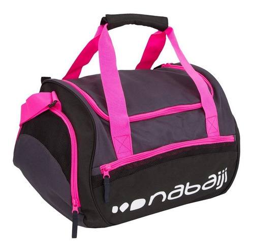 Bolsa Natación Gym Deporte Swimy 30 L Nabaiji Rosa Negro