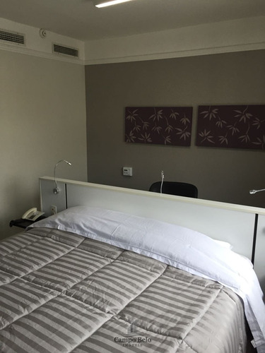 Imagem 2 de 15 de Flat Mobiliado Moema 1 Dormitório Locação 35m2 - Fl021-2