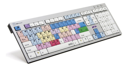 Logickeyboard Avid Media Composer Slim Line Pc Teclado Soft