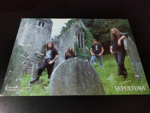 (r040) Poster Sepultura * Hermetica * 41 X 28 (Usado)