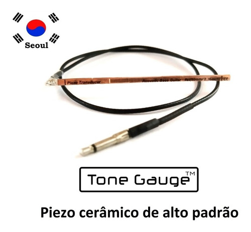 Piezo Tone Gauge Sa-4b P/ Baixolão 4 Cordas