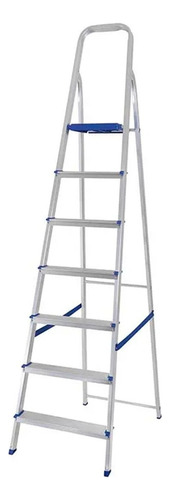 Escalera Aluminio Mor 7 Escalones 1.52mts Altura Utilizable