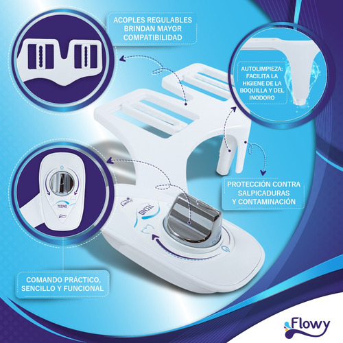 Imagen 8 de 10 de Bidet Para Inodoro Ducha Accesorio Incorporado Al Inodoro!