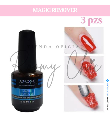 3 Piezas Remover Magic/quita Gel Acrílico Xiaoya