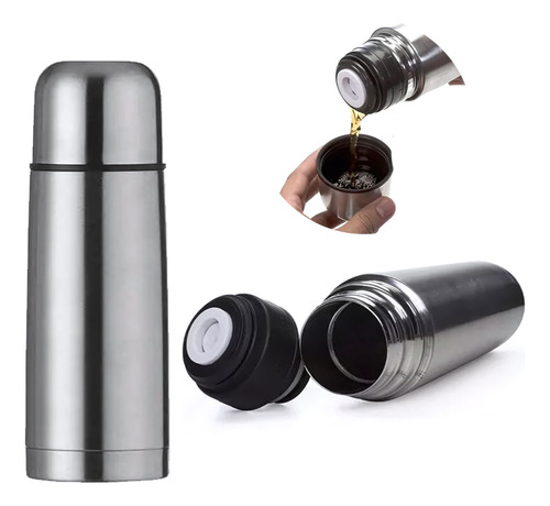 Garrafa Térmica Café Inox 350ml 12h Quente Escritório