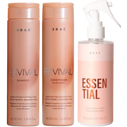  Braé Sh + Cond 250ml Revival + Essential 260ml