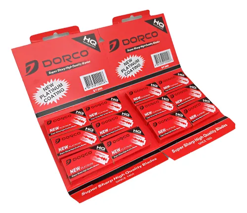 comprar Blíster Hojillas Afeitar Doble Filo Dorco Platinum Coating