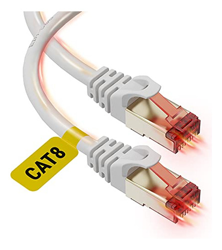 Cat 8 Ethernet Cable 20ft - High Speed Cat8 Internet Wifi Ca