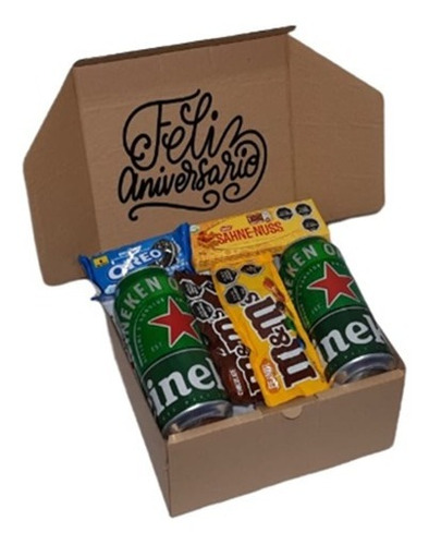 Caja Box Sorpresa Regalo Domicilio Cerveza Feliz Aniversario