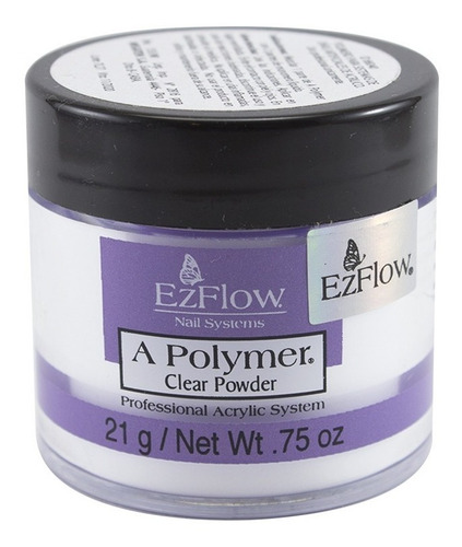 Polimero Polvo Acrilico Ezflow Clear Transparente X 21 Gr