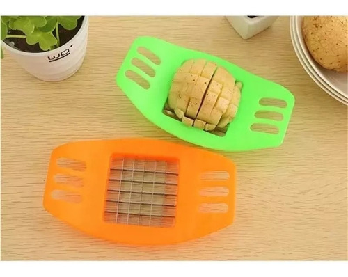 Cortador Papas Fritas Baston Acero Cocina Utensilio Pack X10