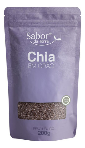 Kit 3x: Semente De Chia Sabor Da Terra 200g