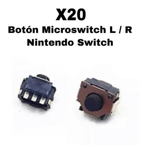 20 X Botón Microswitch L  R Para Joycon De Nintendo Switch