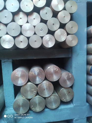 Barra De Bronce Fosforoso 11/4 X 430 Mm