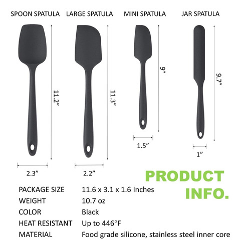 Mjdfs Silicone Spatula Set Utensils De Cocina Antiadherentes