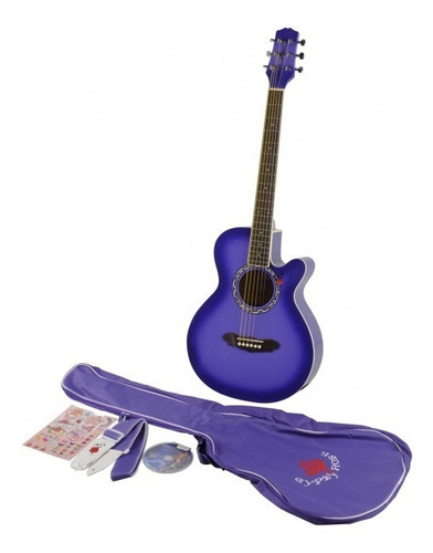 Violão Acústico Gypsy Rose Gra1k Cpp Roxo + Brindes+adesivo