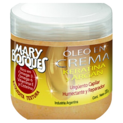 Oleo Keratina Y Argan En Crema - Unguento Capilar - X200g