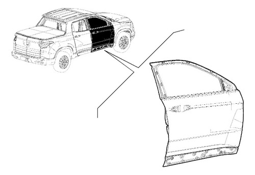 Porta Dianteira Direita Fiat Toro 2021 A 2024 Nova