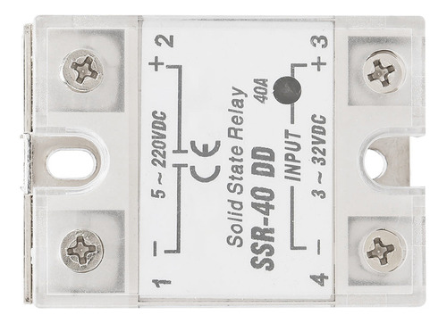 Relé De Estado Sólido Ssr-40 Dd 40a 5-220vdc Para Uso Indust