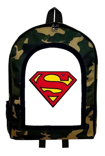 Mochila Camuflada Super Man Nueva Colección Modelo 80