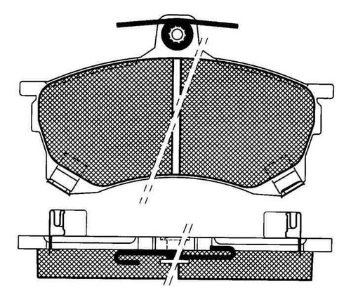 Pastilla De Freno Mitsubishi Carisma 1.6-1.9 16v - Tdi 95/ D