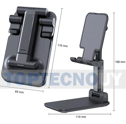 Imagen 2 de 5 de Soporte De Celular Mesa Escritorio Plegable Angulo Regulable