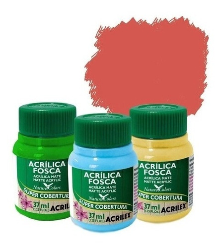 Kit C/ 4 Tintas Acrílica Fosca Acrilex 37ml Escolha As Cores