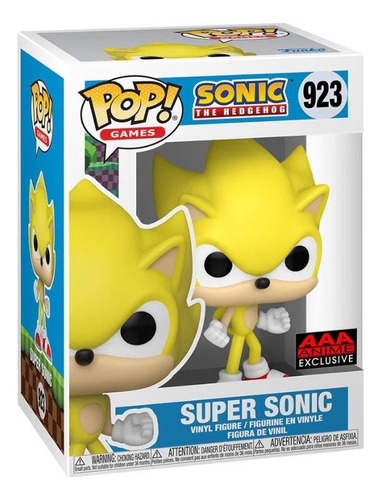 Funko Pop Super Sonic #923 Sonic The Hedgenog Exclusive